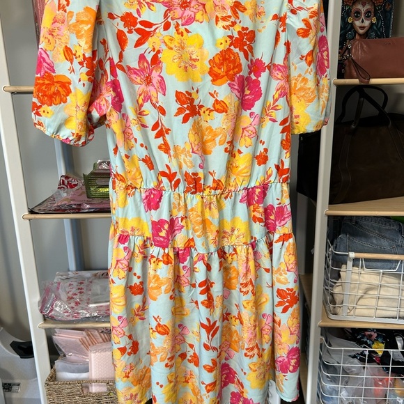 Vero Moda Floral Puff Sleeve Dress - Picture 6 of 6